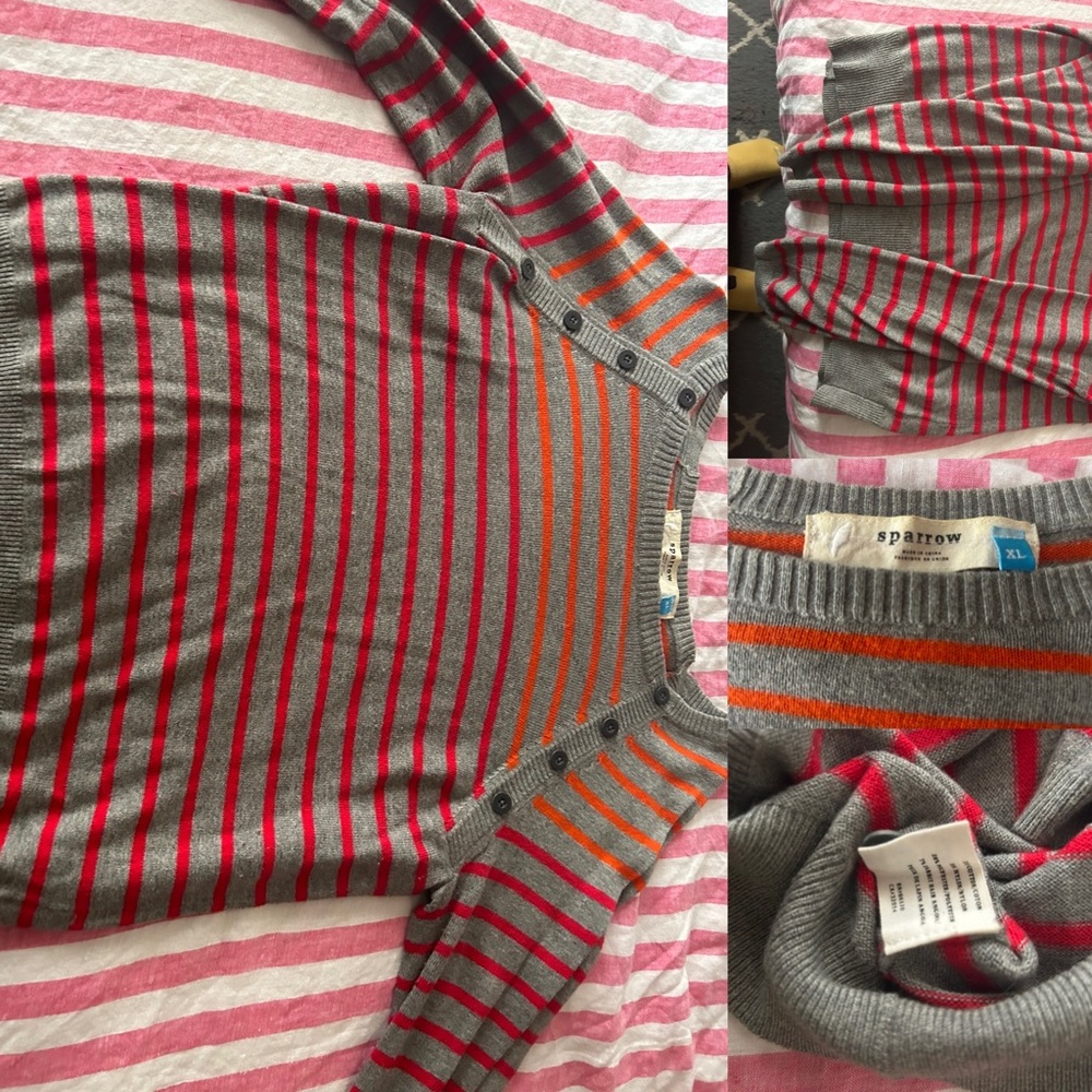 Anthropologie striped sweater “sparrow” brand